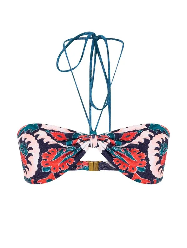Top Frente Única Estampado Montana MARINHO G
