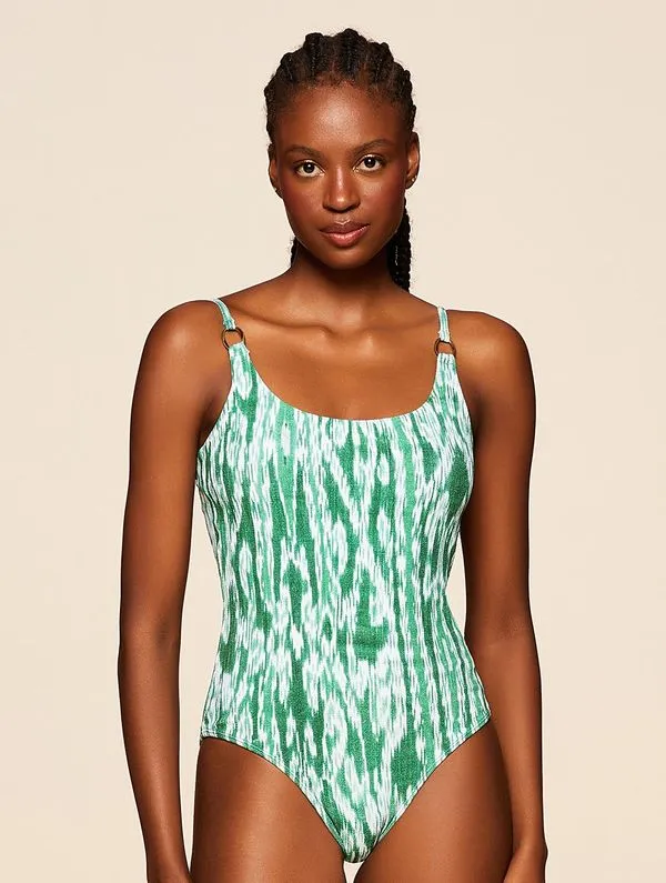 Maiô Básico Estampado Playa VERDE P