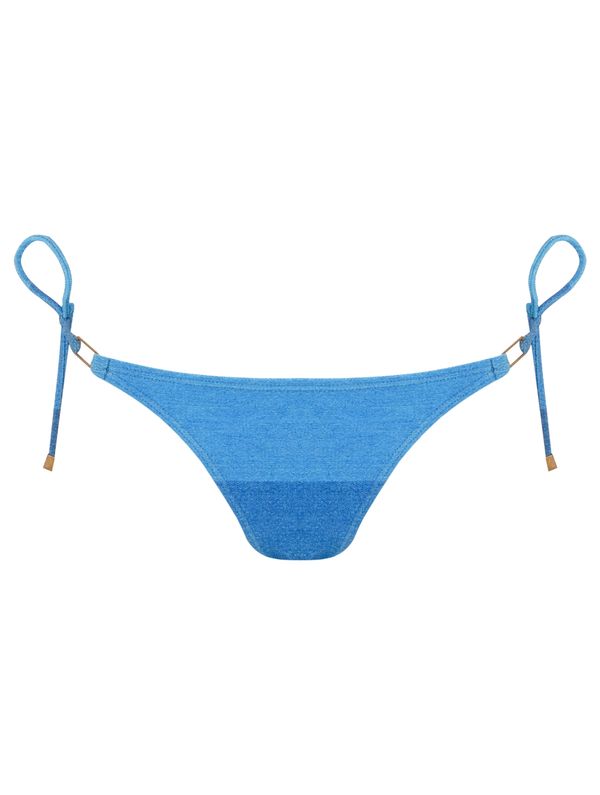 Tanga Amarradinha Estampada Punta AZUL P
