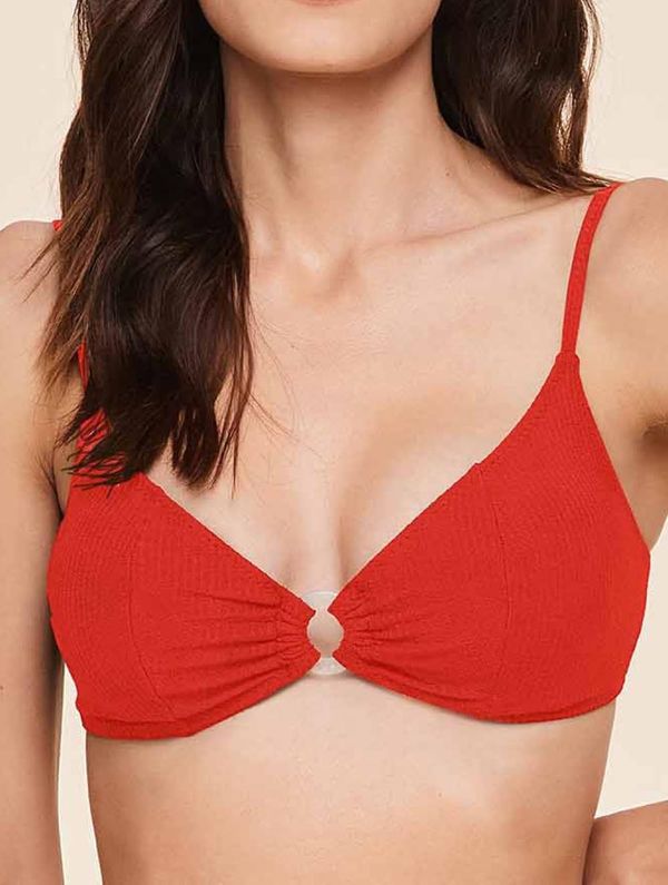 Top Triângulo Lisos Raja CHERRY PP