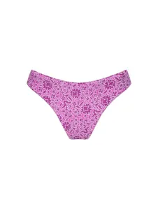 Tanga Lateral Média Estampada Raya ROXO PP