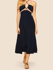 Vestido Midi Cut Out Akumal DEEP BLUE M