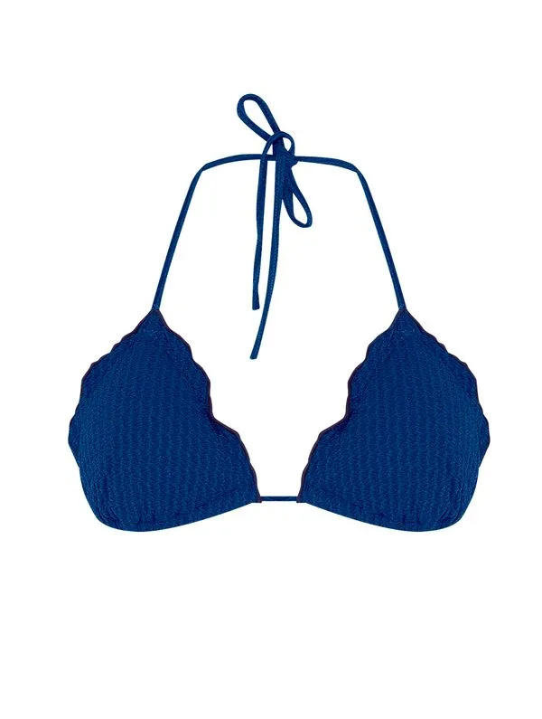 Top Cortininha Ruffle Summer Gifts NEW BLUE GG