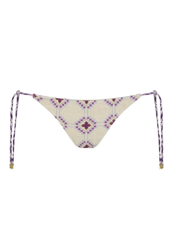Tanga Amarradinha Estampada Vera Cruz OFF WHITE M