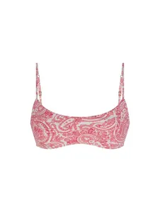Top Faixa Estampado Ubud VERMELHO M
