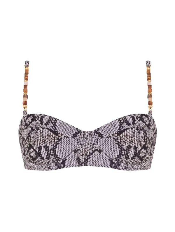 Top Meia Taça Estampado Allure CINZA G