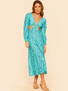 Vestido Midi Cut Out Pantai AZUL GG
