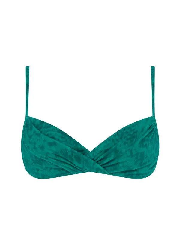 Top Meia Taça Estampado Paysage VERDE P