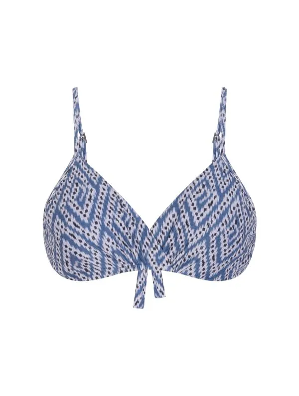 Top Meia Taça Estampado Los Cabos AZUL M