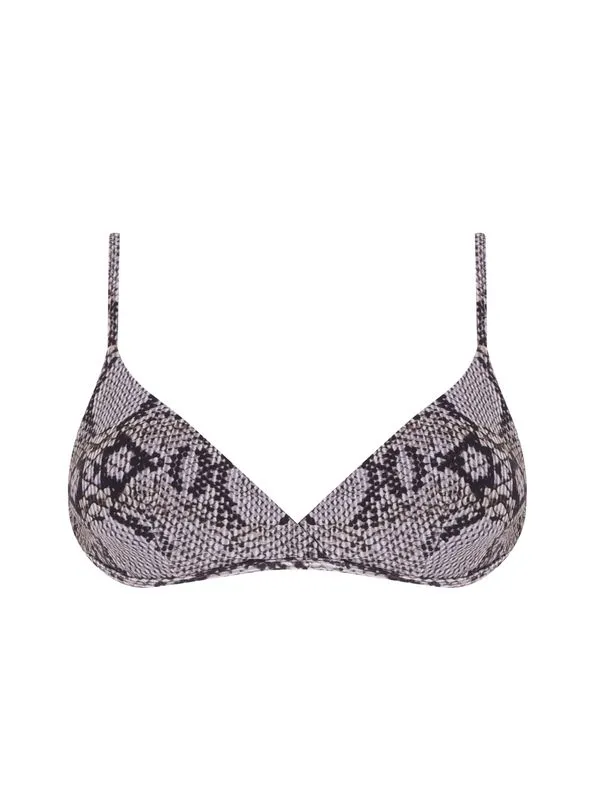 Top Triângulo Estampado Allure CINZA G