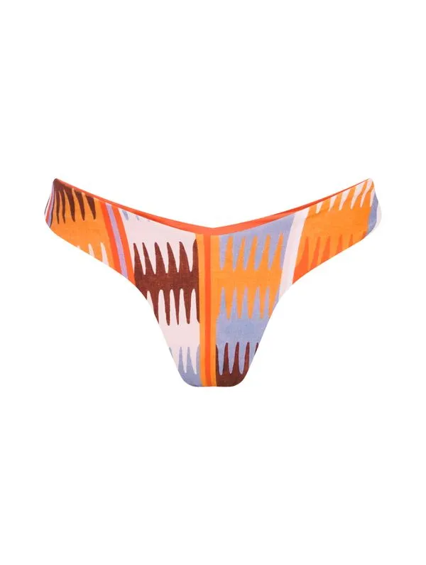 Tanga Asa Delta Estampada Solanas LARANJA G