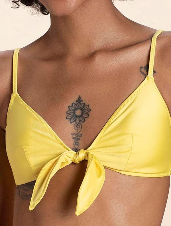 Top Triângulo Lisos AMARELO CELULAR PPA