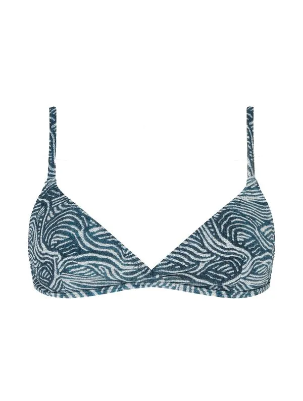 Top Triângulo Estampado Arizona AZUL M