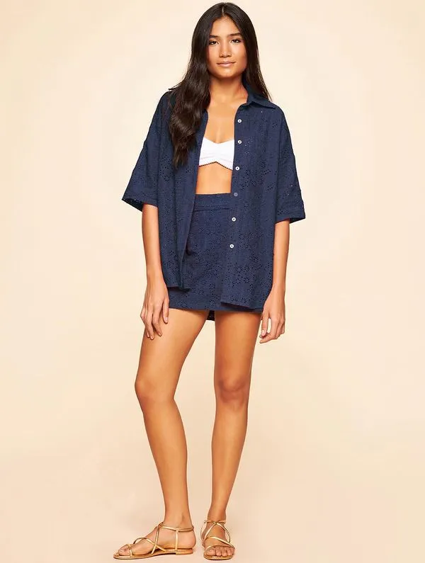 Camisa Lisos Praia MARINHO P