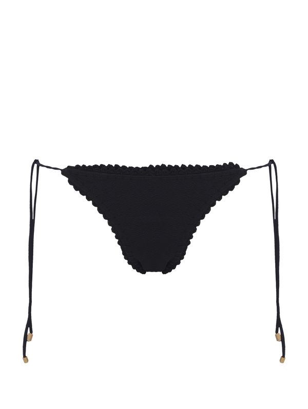 Tanga Amarradinha Bordada Lampu PRETO M