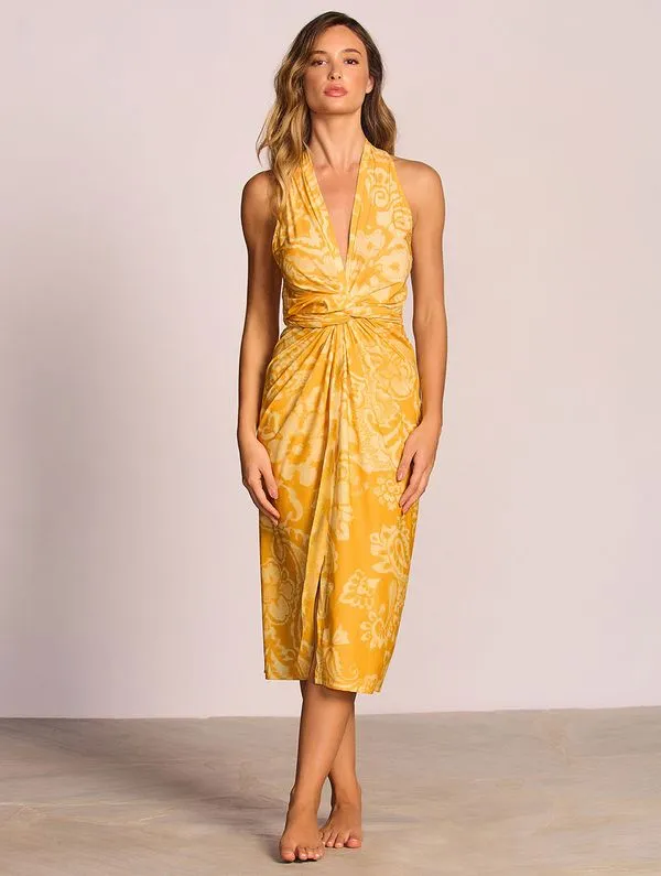 Vestido Midi La Vie AMARELO G