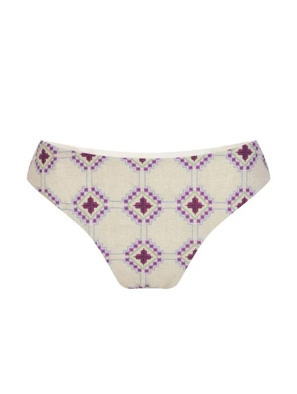 Tanga Lateral Média Estampada Vera Cruz OFF WHITE M