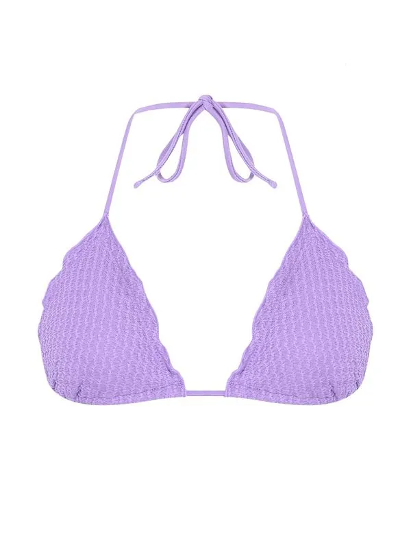 Top Cortininha Ruffle Biquíni da Sorte LAVANDER PP
