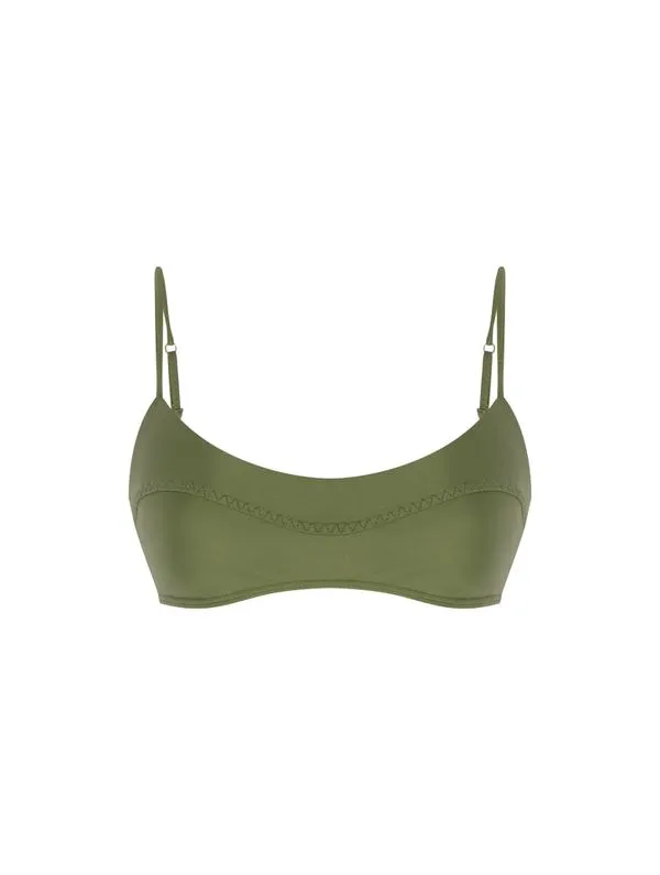 Top Faixa Lisos Mawi ARMY GREEN P