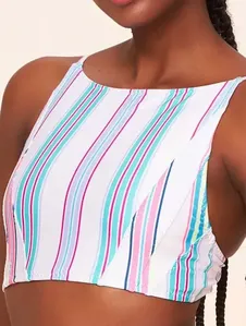 Top Cropped Regata Stripes VERDE PP