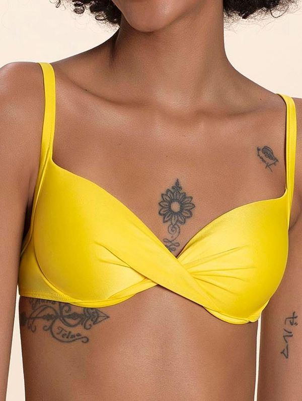 Top Meia Taça Lisos AMARELO CELULAR GG