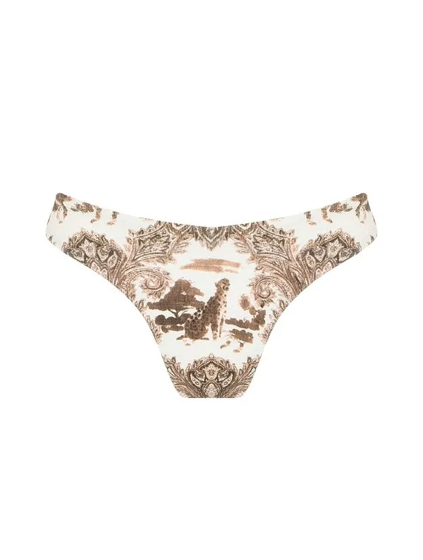 Tanga Asa Delta Estampada Arizona MARROM G