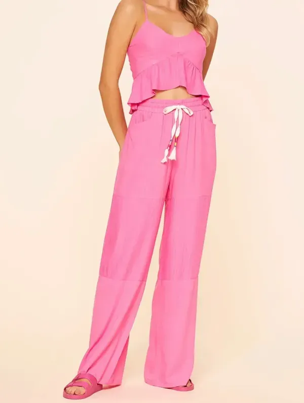 Cropped Regata Linho Colors ROSA PASTEL G
