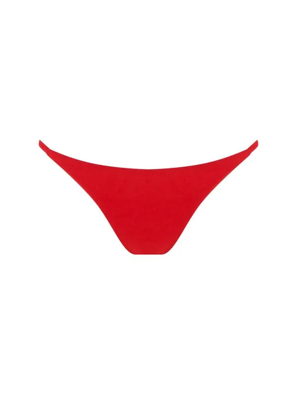 Tanga Lateral Estreita Lisos Chica VERMELHO SCARLET P