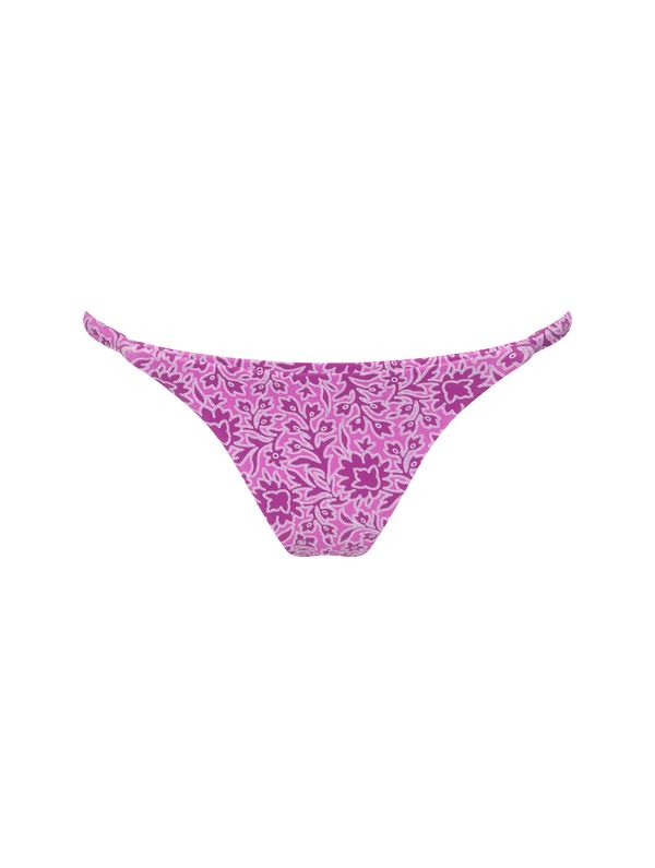 Tanga Lateral Estreita Estampada Raya ROXO PP