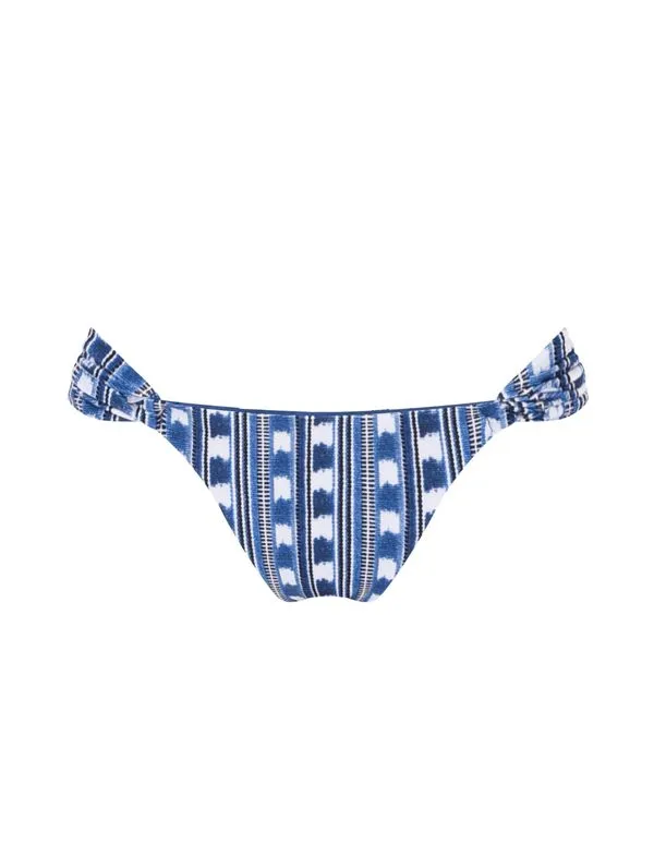 Tanga Lateral Média Estampada Montevidéu AZUL P