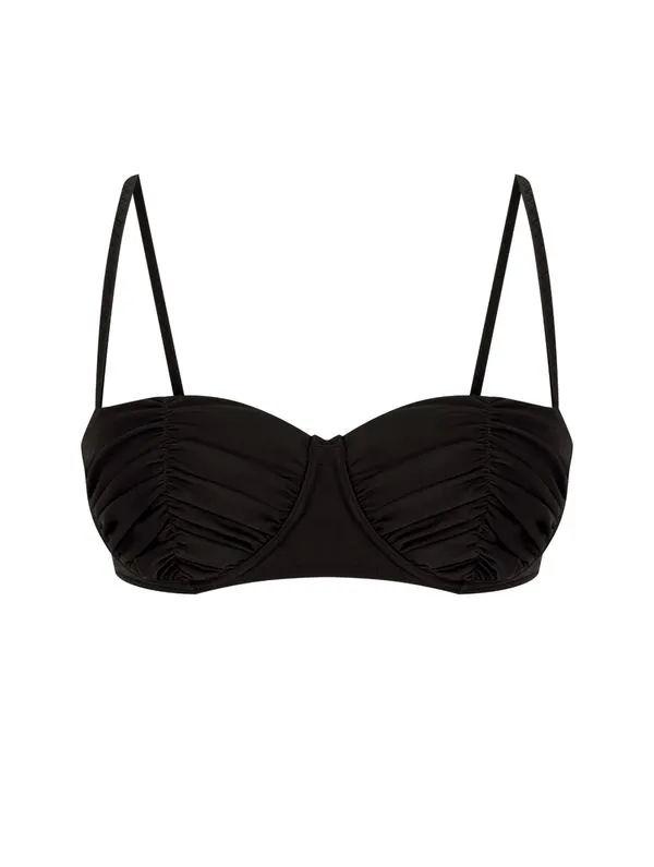 Top Meia Taça Lisos Bikini PRETO PP