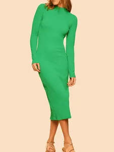 Vestido Midi Naga BRIGHT GREEN GG