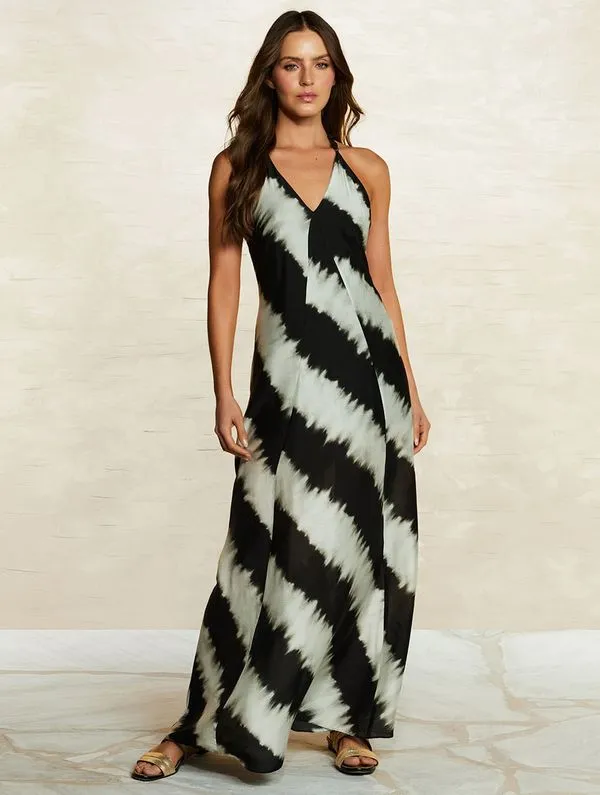 Vestido em Viscose com Seda Native PRETO P