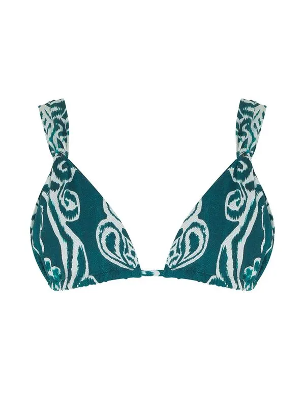 Top Cortininha Estampado Antibes VERDE PP