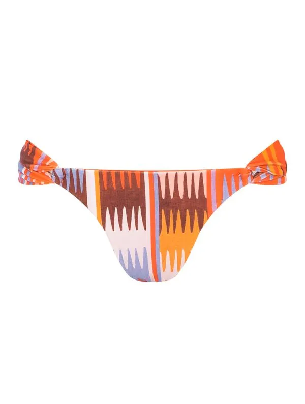 Tanga Lateral Média Estampada Solanas LARANJA M