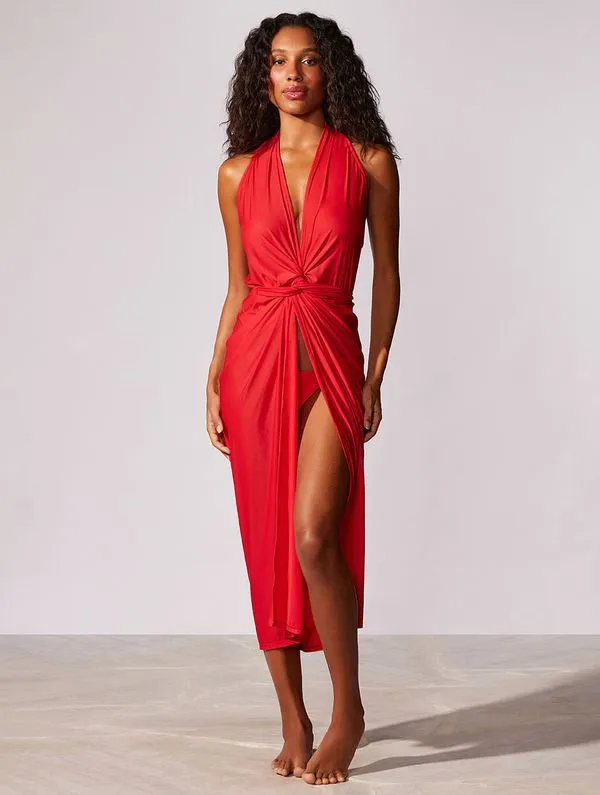 Vestido Midi Lisos Capri CHERRY 22 M