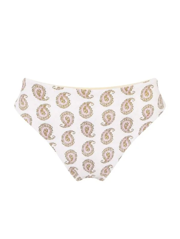 Tanga Lateral Média Estampada Arena BRANCO P