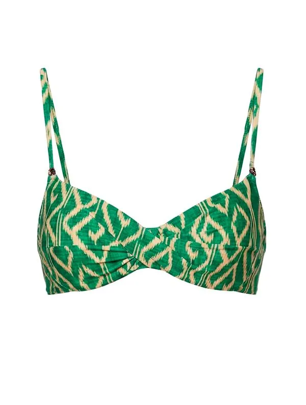 Top Meia Taça Estampado Veredas VERDE M