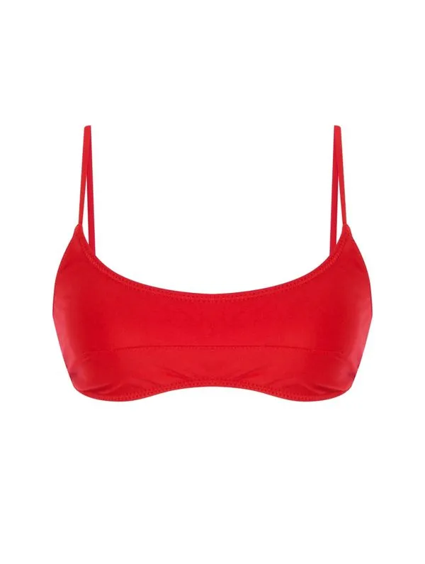 Top Faixa Lisos Chica VERMELHO SCARLET PP