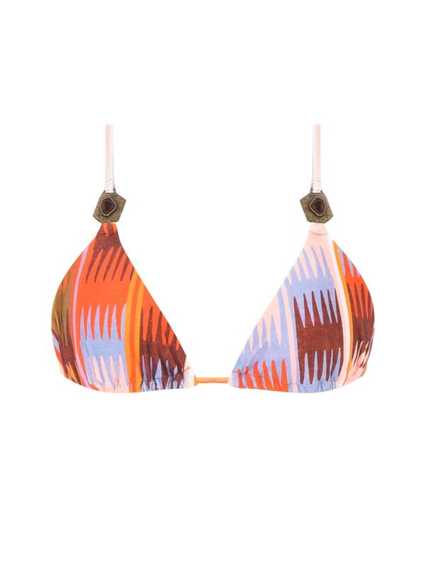 Top Cortininha Estampado Solanas LARANJA G