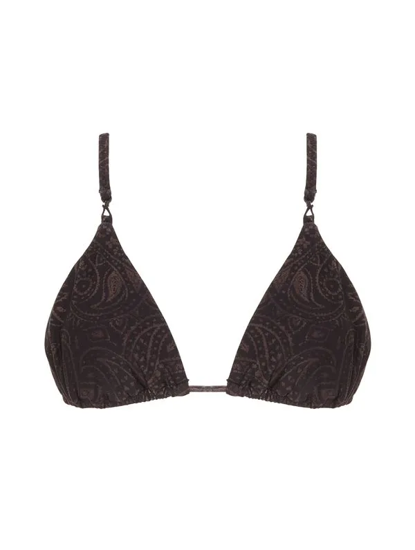 Top Cortininha Estampado All Black PRETO M