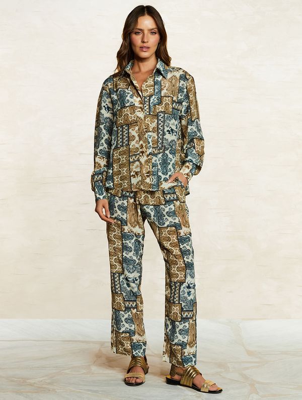 Camisa Estampada Arizona AZUL G