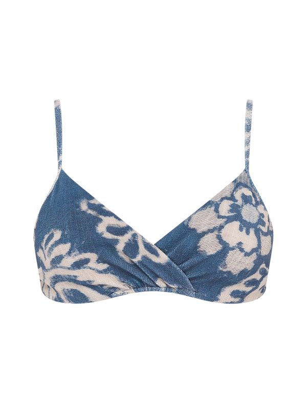 Top Meia Taça Estampado Monaco AZUL GG