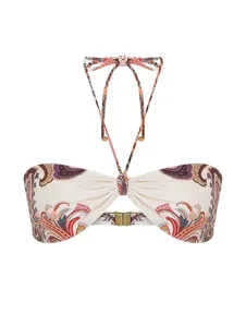 Top Frente Única Estampado Capri VERMELHO PP