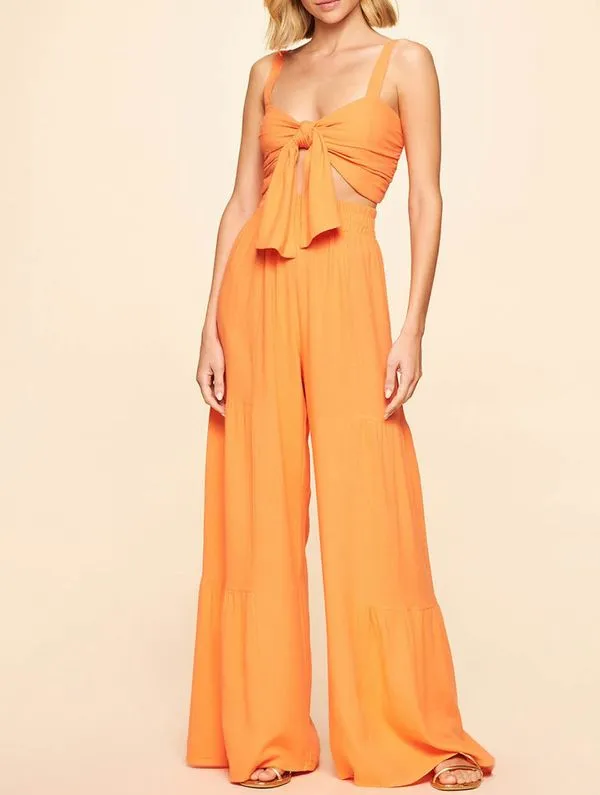 Top Liso Linho Sol CITRUS NEON P