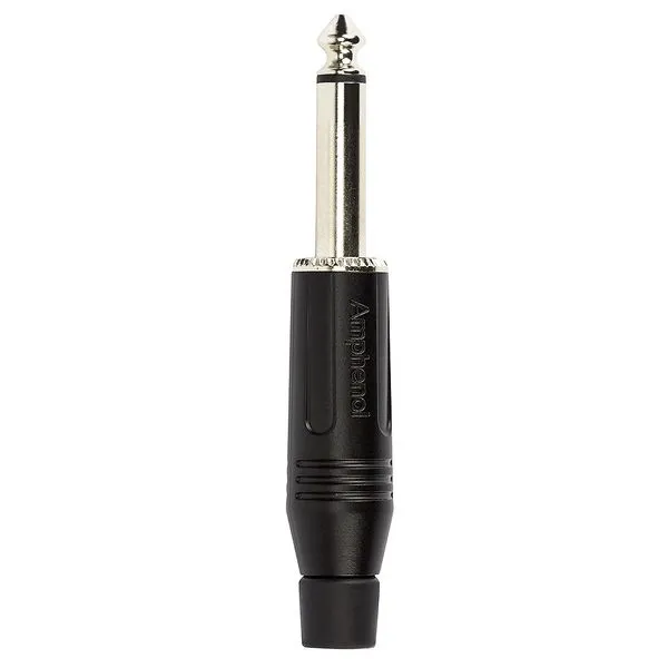 Plug P10 Mono, Black ACPM-GB - Amphenol