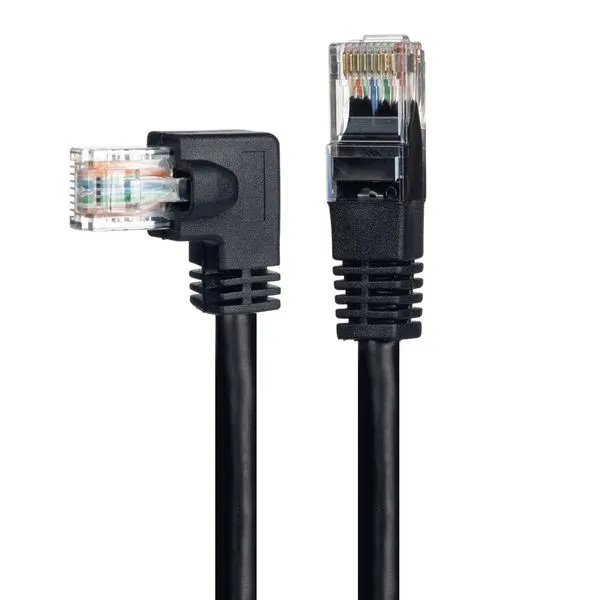 Cabo de Rede Patch Cord Cat6 Plug 90° Graus para Lateral 15 MT