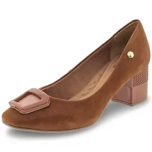 Sapato Feminino Salto Médio Via Scarpa - 127012186 CARAMELO 36