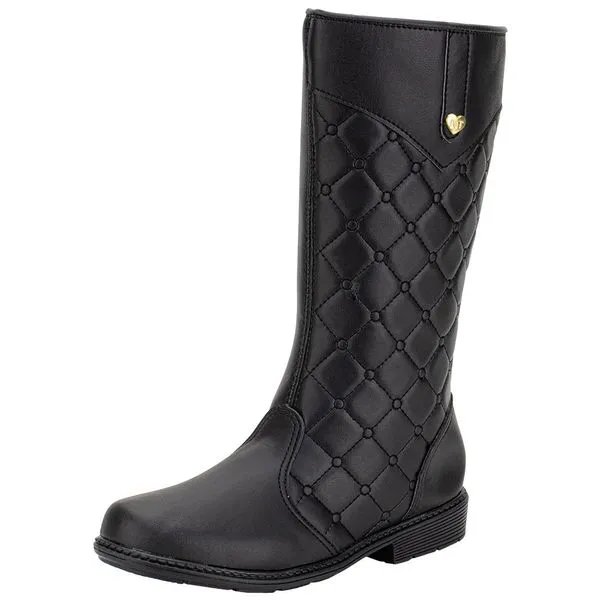 Bota Infantil Feminina Nathielly 074009 PRETO 32