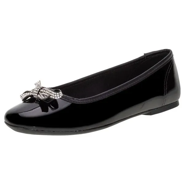 Sapatilha Infantil Feminina Molekinha - 2555105 VERNIZ/PRETO 32